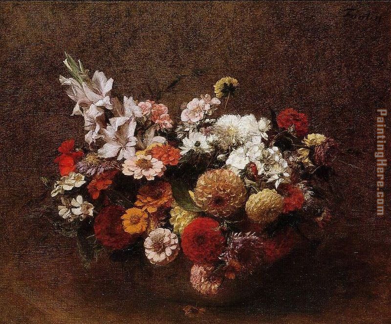 Bouquet of Flowers II painting - Henri Fantin-Latour Bouquet of Flowers II art painting